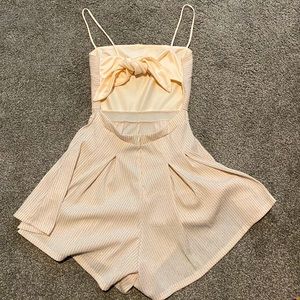 Lucy in the Sky tan sparkly romper